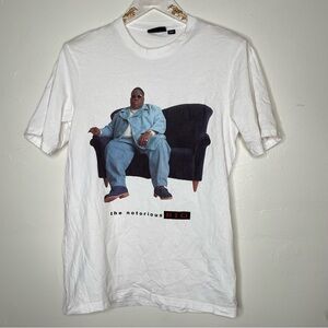 THE NOTORIOUS BIG WHITE GRAPHIC T SHIRT SZ M